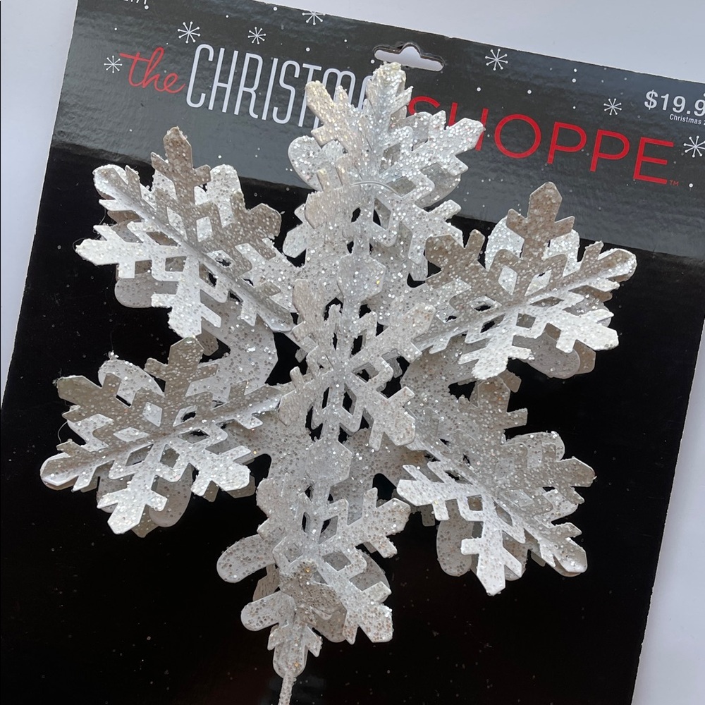 NWT- Snowflake Tree Topper - Picture 5 of 9